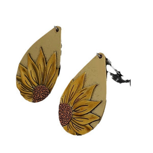 Retro Sunflower Earrings