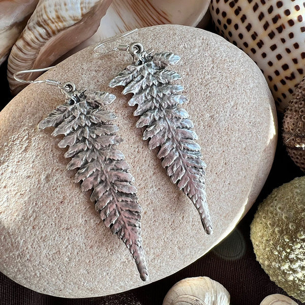 Vintage Leaf Long Earrings