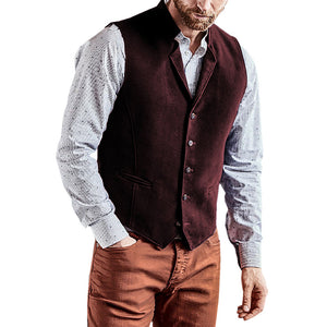 Men's Vest Notch Lapel Waistcoat