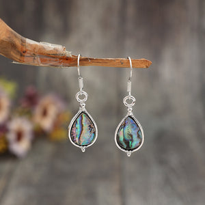 Abalone Shell Water Drop Earrings