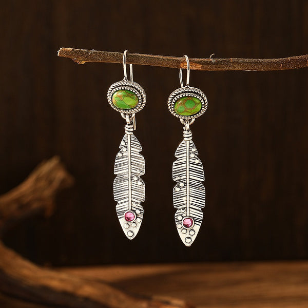 Feather earrings