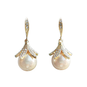 Champagne Pearl Earrings