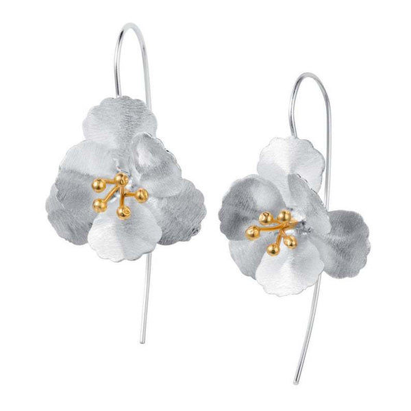 Flower Tassel Long  Earrings