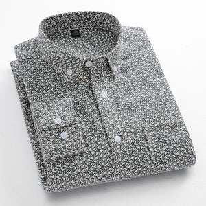 Men's cotton printed shirt