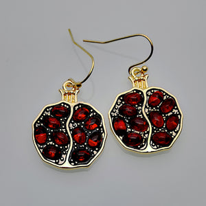 Pomegranate Gold Earrings