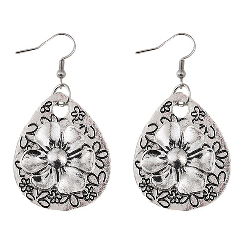 Retro Sculpture Printed Earrings