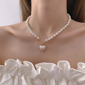 Pearl Heart Necklace