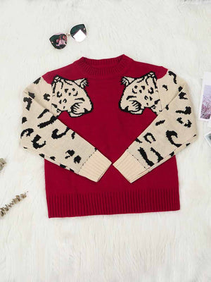 Leopard Knit Sweaters