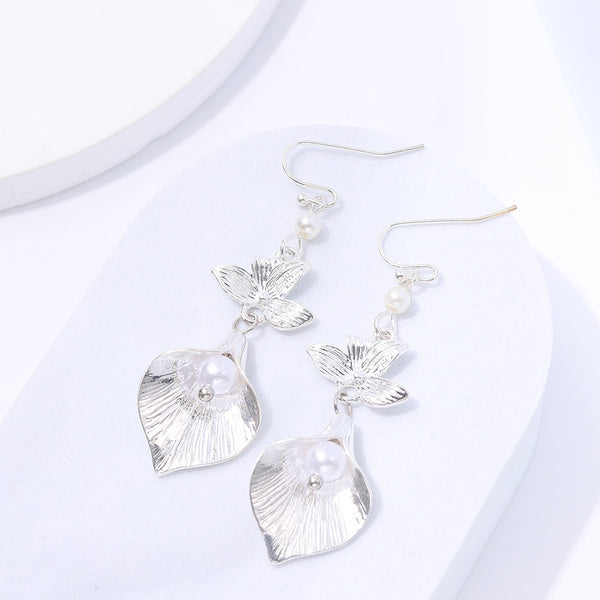 Flower Pearl Earrings