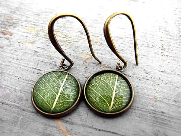 Vintage Leaf Time Earrings