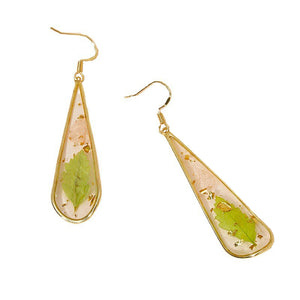 Leaf Eternal Flower Earrings