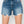 High Rise Raw Hem Distressed Denim Shorts