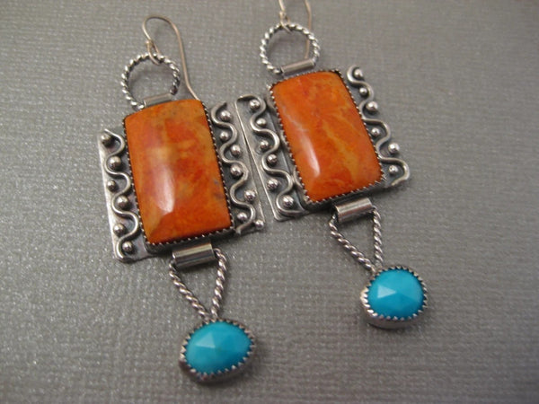 Turquoise Pendant Earrings