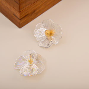 Vintage Exaggerated Large Flower Earrings