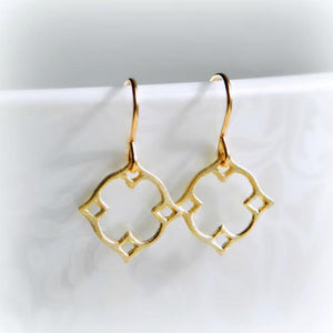 Geometric Imitation Gold Earrings