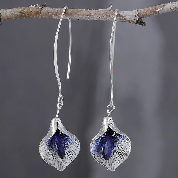 Creative Orchid Bract Pendant Earrings