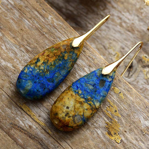 Emperor Stone Droplet Pendant Earrings