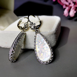 Droplet Shaped Diamond Earrings