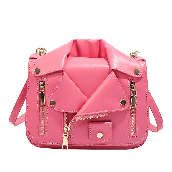 Jacket Zipper Super Cool Shoulder Crossbody Bag