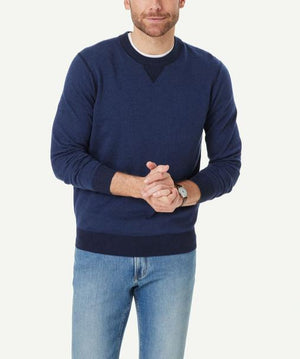 Men's Two Color Crew Neck Knit Shirt