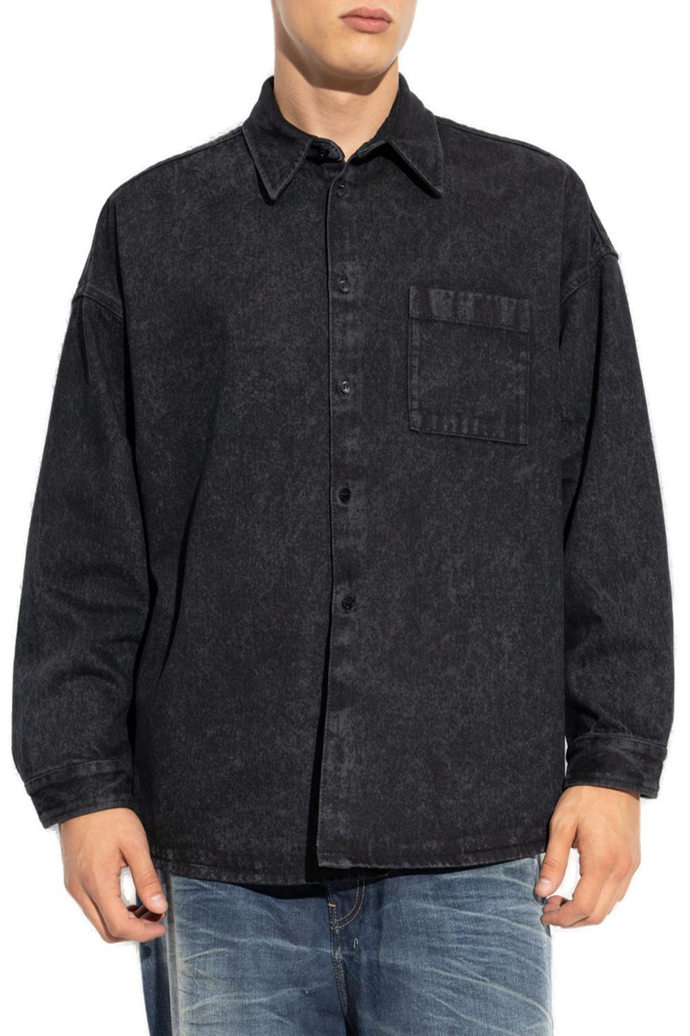 Men's Versatile Vintage Denim Shirt