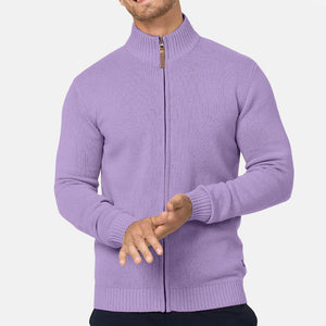 Men's Fall Half Turtleneck Zipper Sweater