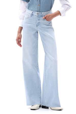 ONESO Women Effortless Mid Rise Wide Leg Jeans