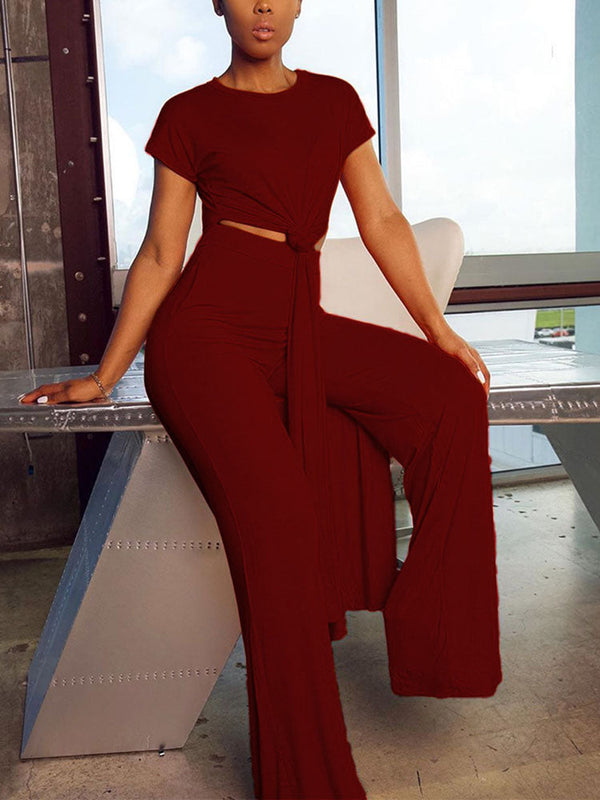 High Slit Longline Top & Pants Set