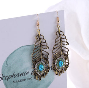 Peacock Earrings