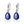 Blue Zircon Earrings