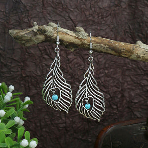 Vintage Bohemian Turquoise Earrings