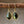 Natural stone pendant earrings