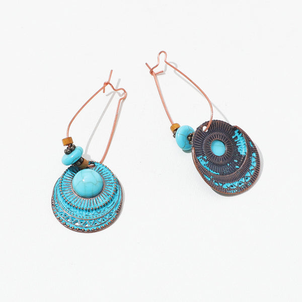 Fashion Trend Circular Antique Earrings