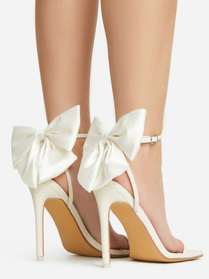 Fairytale Ankle Strap Bow Heel Sandals