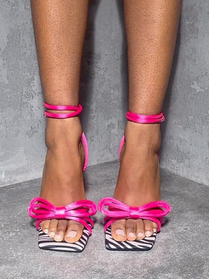 Bowknots Stiletto Heel Sandals