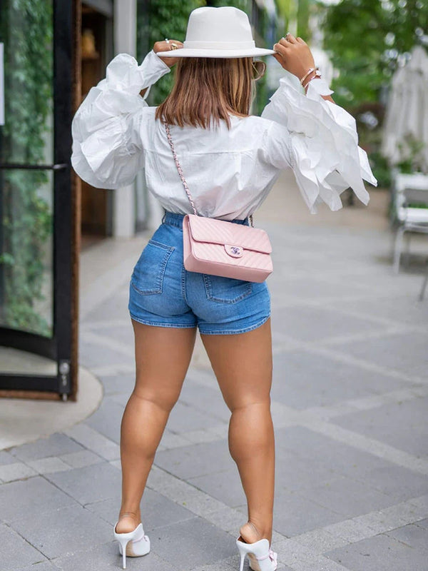 Layer Ruffle Sleeve Top