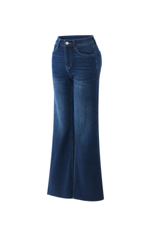 BlueMoment High Waisted Wide Leg Jeans for Women Stretchy Tummy Control Loose Denim Pants Trendy Plus Size Mom Baggy Jeans