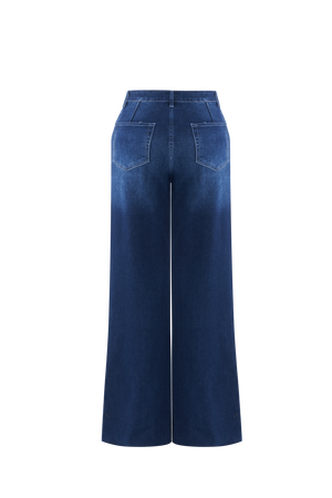 BlueMoment High Waisted Wide Leg Jeans for Women Stretchy Tummy Control Loose Denim Pants Trendy Plus Size Mom Baggy Jeans