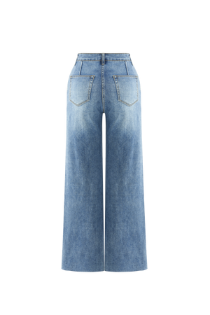BlueMoment High Waisted Wide Leg Jeans for Women Stretchy Tummy Control Loose Denim Pants Trendy Plus Size Mom Baggy Jeans