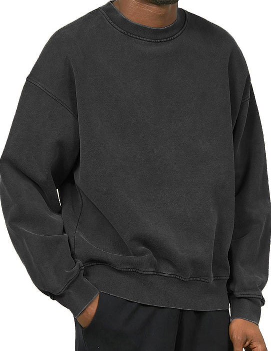 Men's Basic Round Neck Long Sleeve Sweatshirt