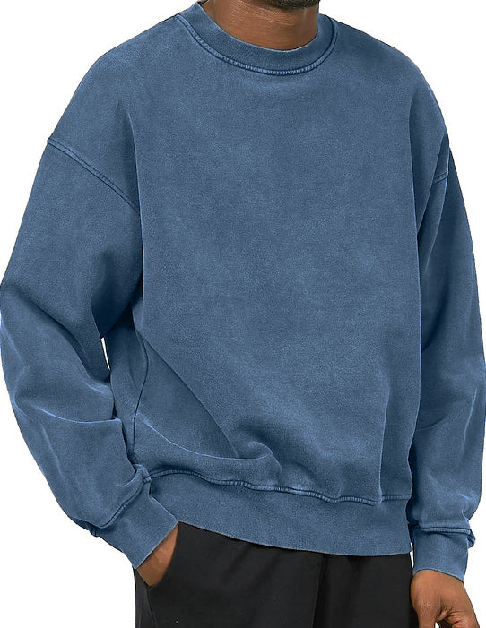 Men's Basic Round Neck Long Sleeve Sweatshirt