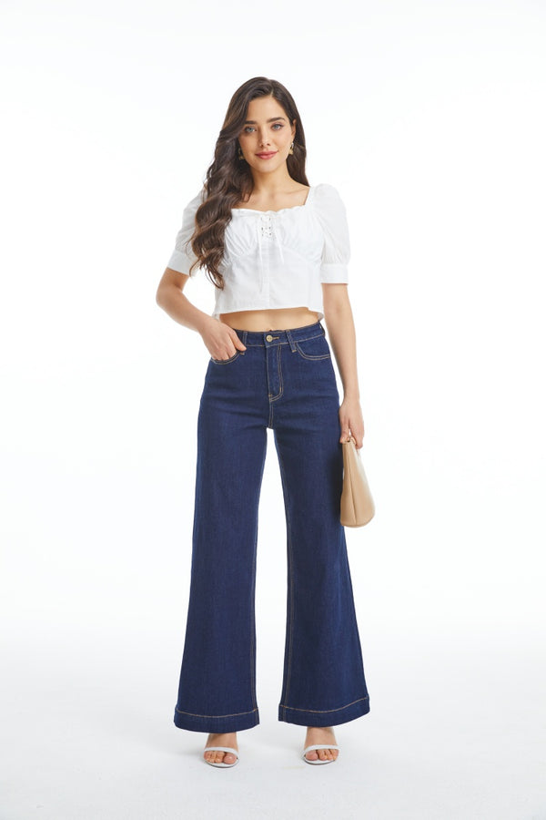 Flare Jeans for Women High Waist Wide Leg Womens Jeans Stretchy