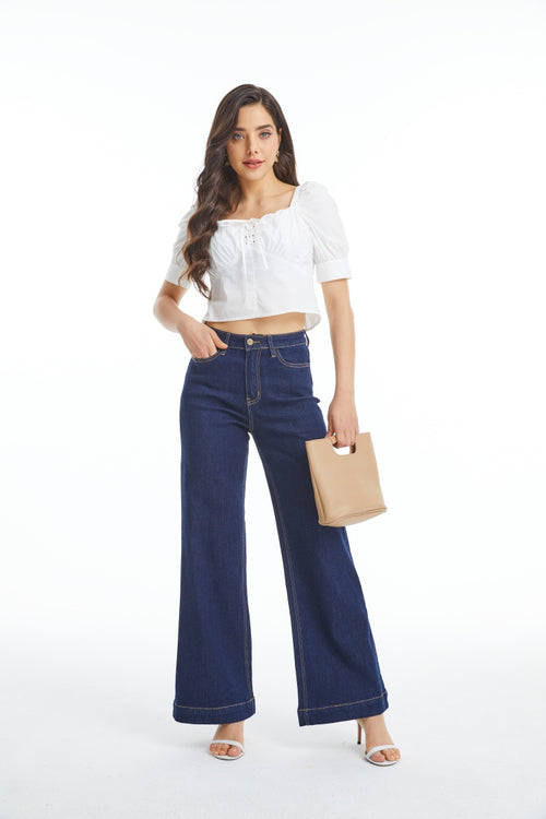 Flare Jeans for Women High Waist Wide Leg Womens Jeans Stretchy