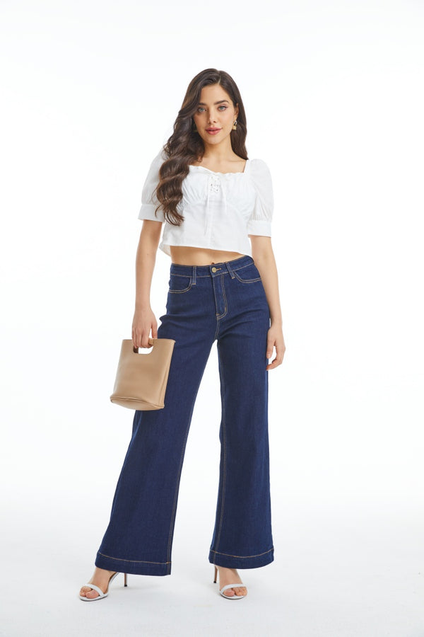 Flare Jeans for Women High Waist Wide Leg Womens Jeans Stretchy