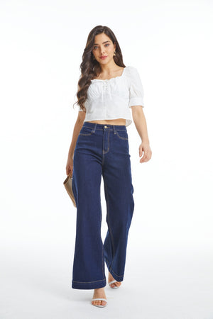 Flare Jeans for Women High Waist Wide Leg Womens Jeans Stretchy