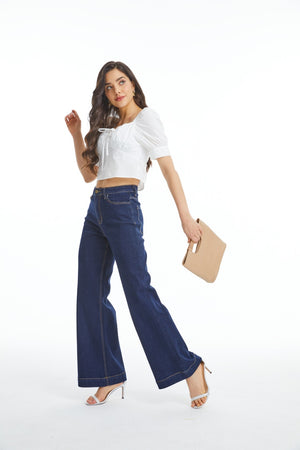 Flare Jeans for Women High Waist Wide Leg Womens Jeans Stretchy