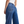 Women High Rise Stretch Wide Leg Side Slit Grinding Jeans BYW8037