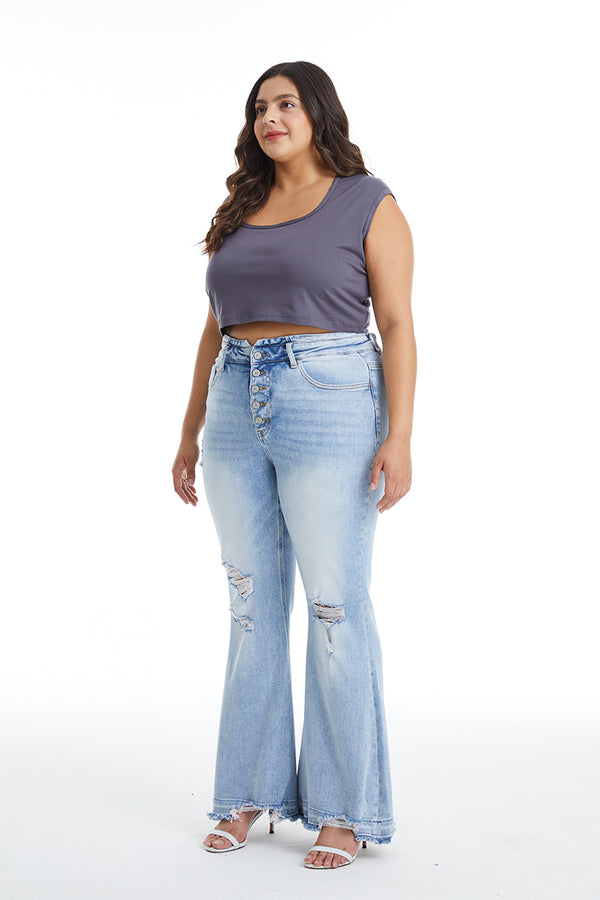 ONESO Polly Ultra High Waisted Flared Hem