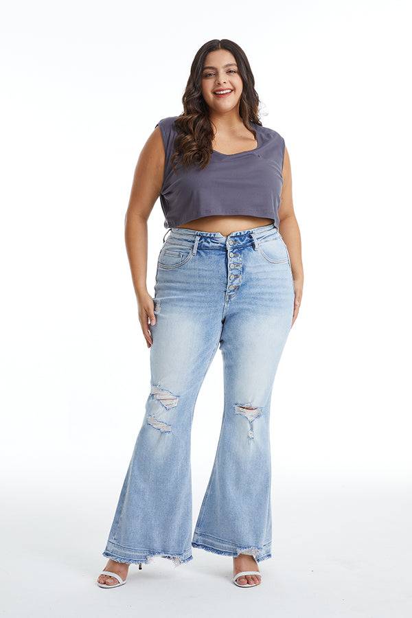 ONESO Polly Ultra High Waisted Flared Hem