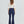 Women High Rise Stretch Wide Leg Front Slit Flare Jeans BYF1072